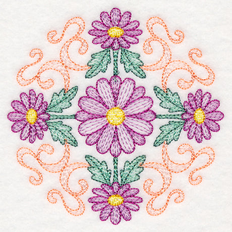 Fancy Floral Medallion - Daisy