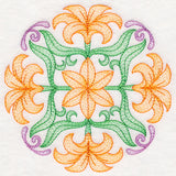 Fancy Floral Medallion - Lily