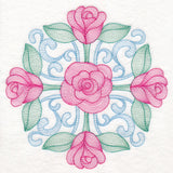 Fancy Floral Medallion - Rose