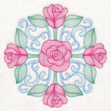 Fancy Floral Medallion - Rose