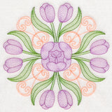Fancy Floral Medallion - Tulip
