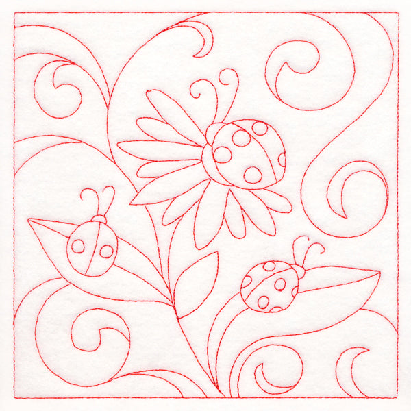 Spring Quilting - Ladybugs (Double Run)