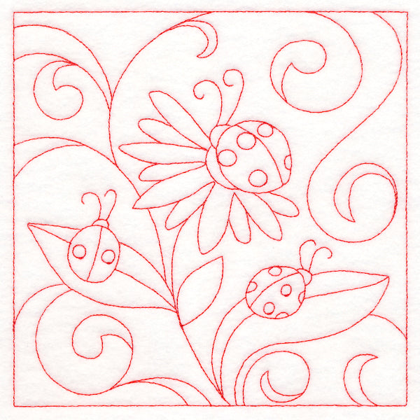 Spring Quilting - Ladybugs (Double Run)