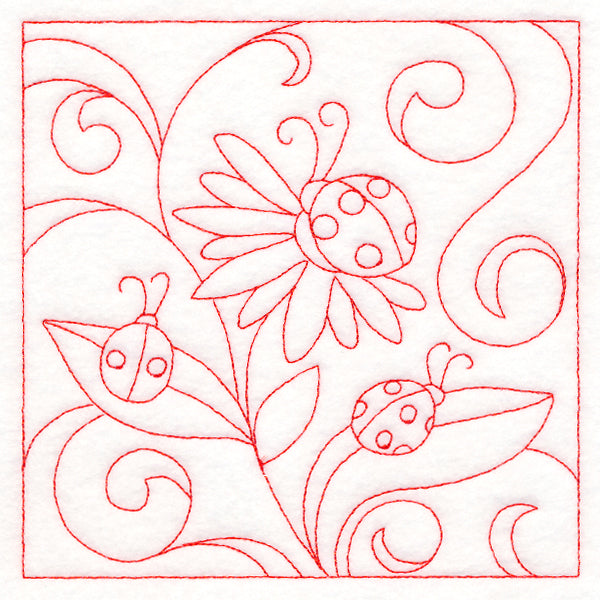 Spring Quilting - Ladybugs (Double Run)