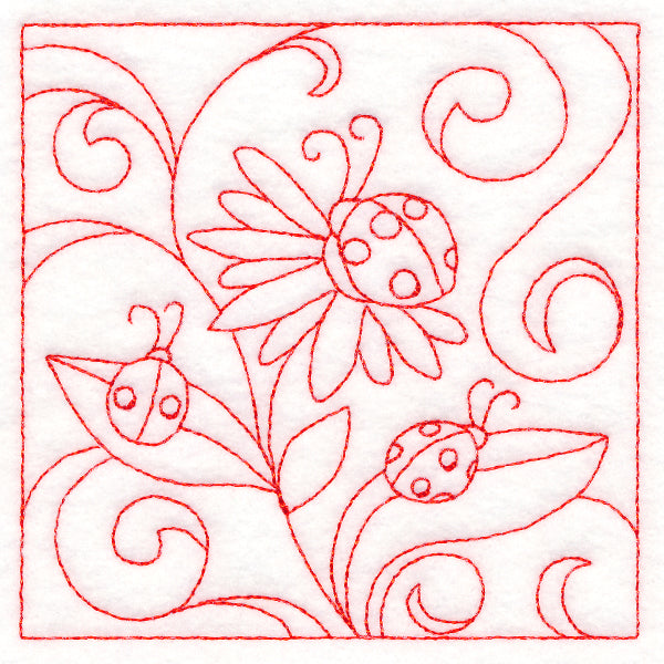 Spring Quilting - Ladybugs (Double Run)