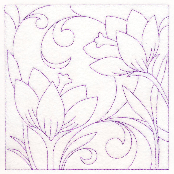 Spring Quilting - Crocuses (Double Run)