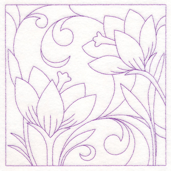 Spring Quilting - Crocuses (Double Run)
