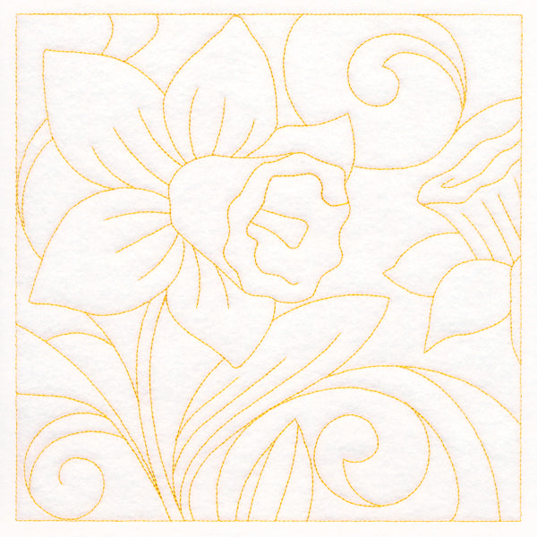 Spring Quilting - Daffodil (Double Run)