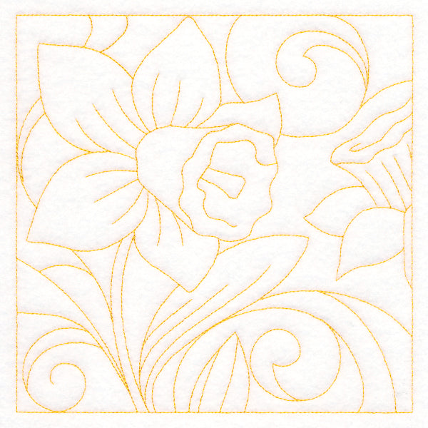Spring Quilting - Daffodil (Double Run)