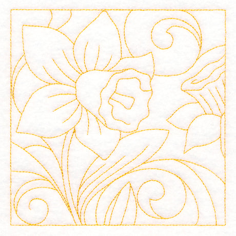Spring Quilting - Daffodil (Double Run)