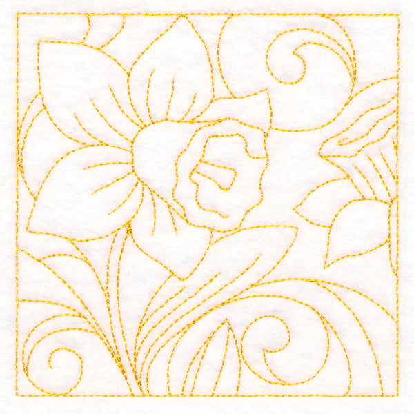 Spring Quilting - Daffodil (Double Run)