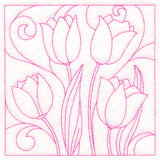 Spring Quilting - Tulips (Double Run)