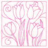 Spring Quilting - Tulips (Double Run)