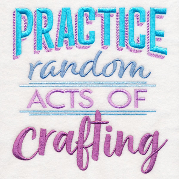 Practice Random Acts of Crafting – Embroidery Library