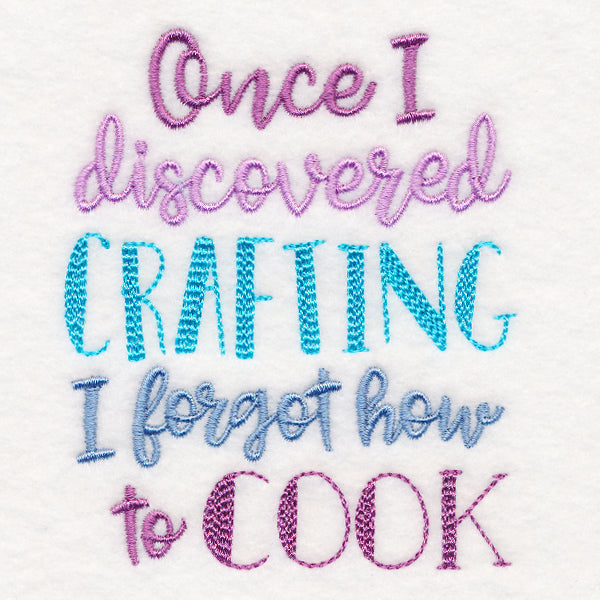 Once I Discovered Crafting I Forgot How to Cook