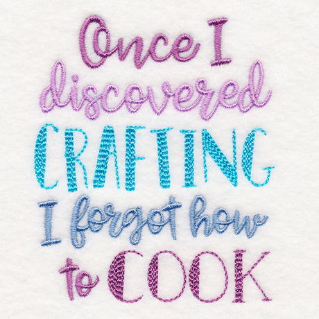 Once I Discovered Crafting I Forgot How to Cook