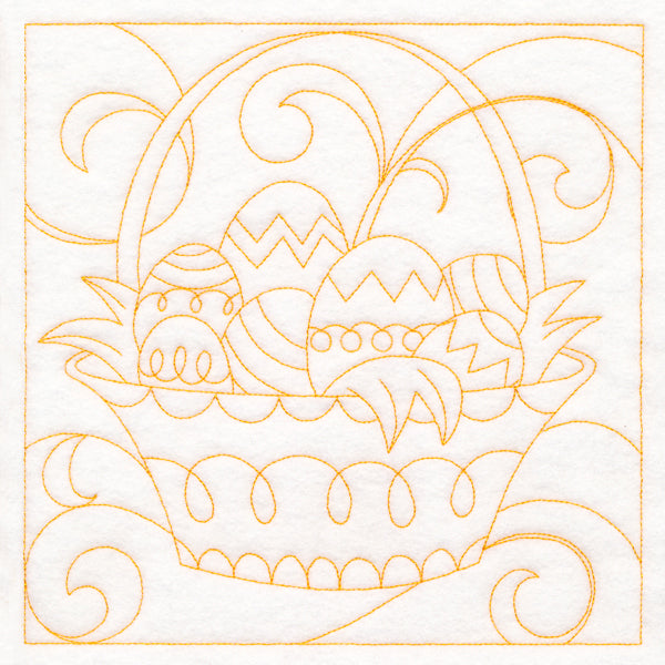 Easter Quilting - Basket (Double Run)