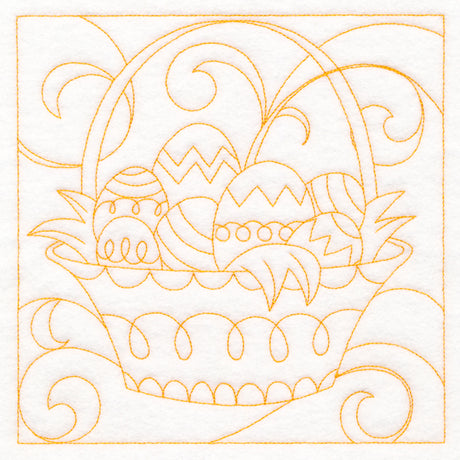 Easter Quilting - Basket (Double Run)