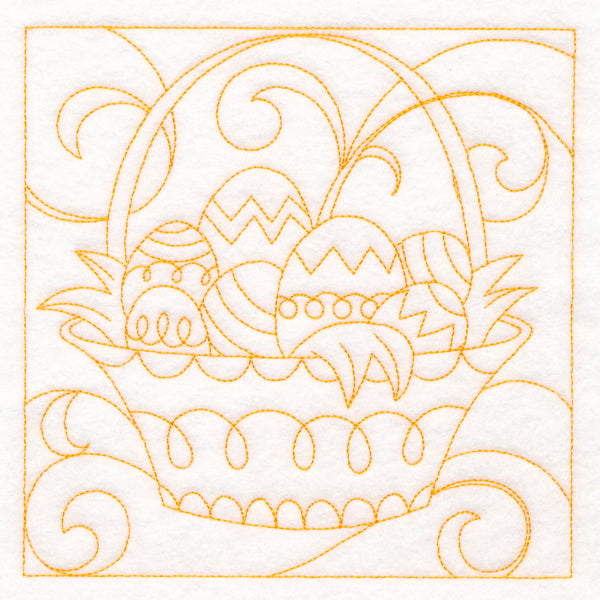 Easter Quilting - Basket (Double Run)