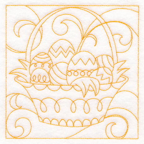 Easter Quilting - Basket (Double Run)