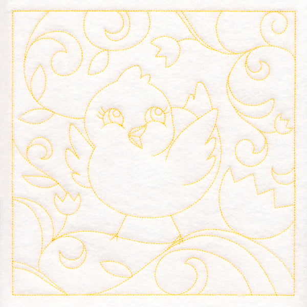 Easter Quilting - Chick (Double Run)