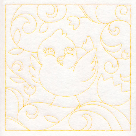 Easter Quilting - Chick (Double Run)