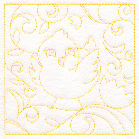 Easter Quilting - Chick (Double Run)