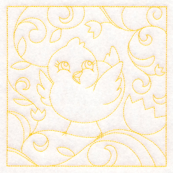 Easter Quilting - Chick (Double Run)