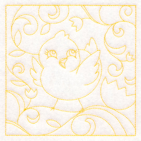 Easter Quilting - Chick (Double Run)