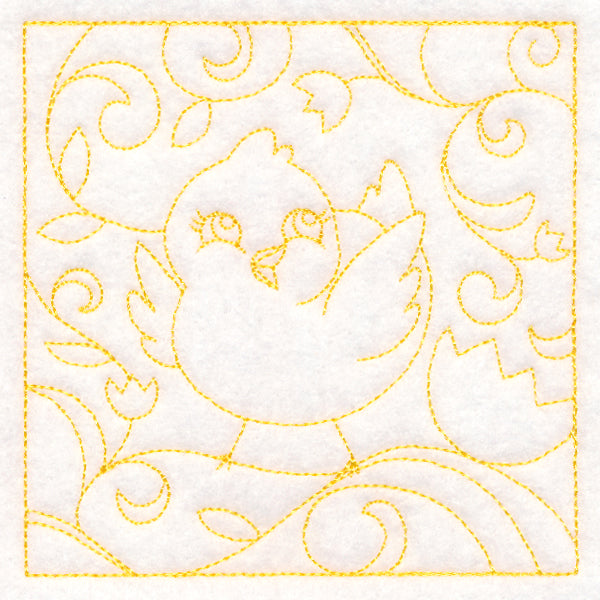 Easter Quilting - Chick (Double Run)