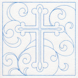 Easter Quilting - Cross (Double Run)