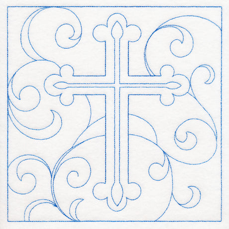 Easter Quilting - Cross (Double Run)