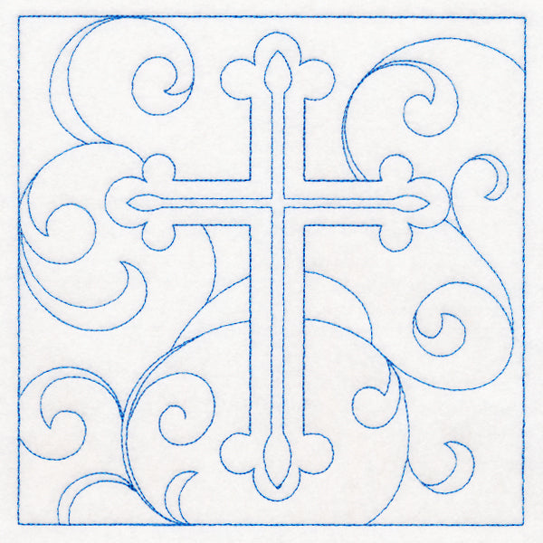 Easter Quilting - Cross (Double Run)