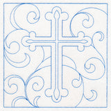 Easter Quilting - Cross (Double Run)