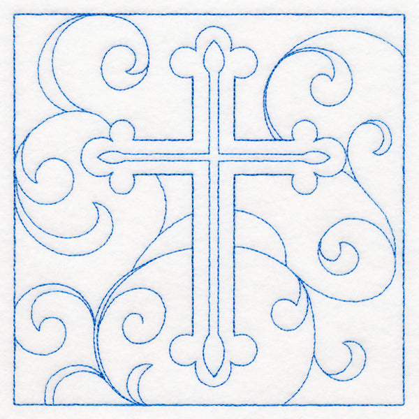 Easter Quilting - Cross (Double Run)