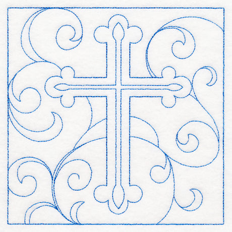 Easter Quilting - Cross (Double Run)
