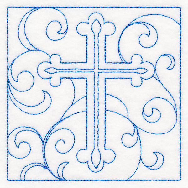 Easter Quilting - Cross (Double Run)