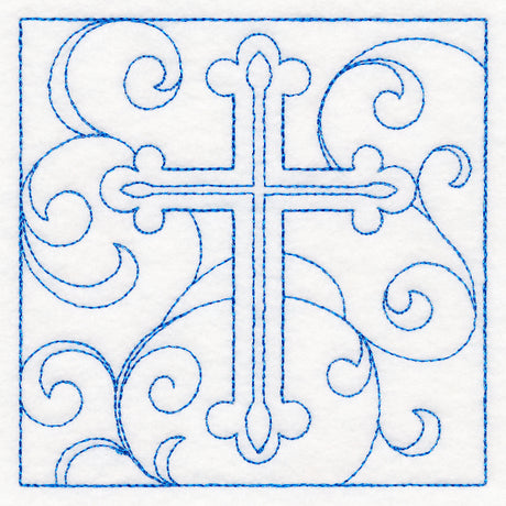 Easter Quilting - Cross (Double Run)