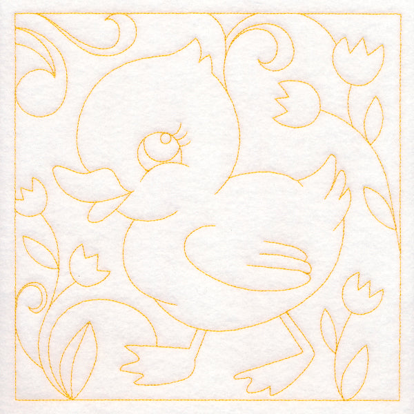 Easter Quilting - Duckling (Double Run)