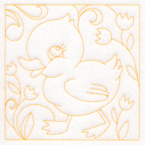 Easter Quilting - Duckling (Double Run)