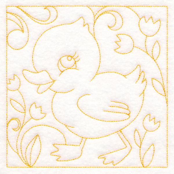 Easter Quilting - Duckling (Double Run)