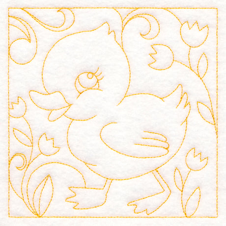 Easter Quilting - Duckling (Double Run)