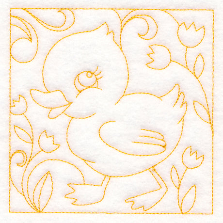 Easter Quilting - Duckling (Double Run)