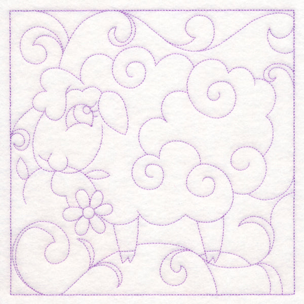 Easter Quilting - Lamb (Double Run)