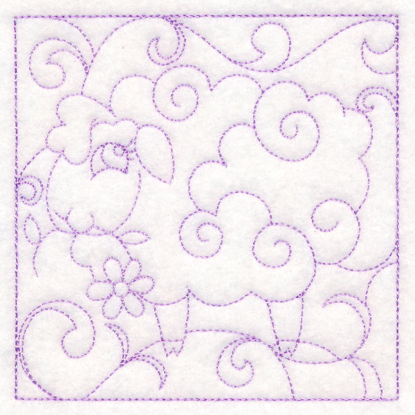Easter Quilting - Lamb (Double Run)