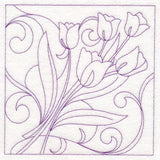 Easter Quilting - Tulips (Double Run)