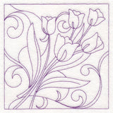 Easter Quilting - Tulips (Double Run)