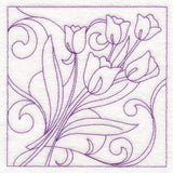 Easter Quilting - Tulips (Double Run)