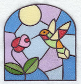Stained Glass Hummingbird