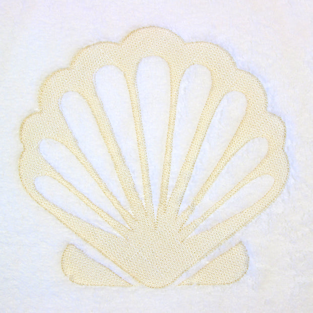Blissful Fan Seashell (Embossed)